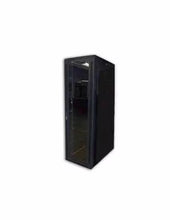 Load image into Gallery viewer, Acconet Rm-Cab-42U800-d 42U 19-inch Disassembled Server Rack, 800mm Deep, Black, Clear Glass Door with Lock, 4×220V Fans, 2x Shelves, Cabinets & Racks