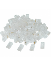Load image into Gallery viewer, Acconet CAT5e RJ45 Connectors, Stranded/Solid Core, 50 Pack, Cabling & Cabinets, LAN Cable & Connectors, Utilities (50-Pack CAT5e RJ45 Connectors)