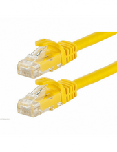 Load image into Gallery viewer, Acconet CAT6 UTP Flylead, 1 Meter, Straight, Stranded Cable, Moulded Boots and Plugs, Yellow, Cabling & Cabinets, LAN Cable & Connectors, Flyleads