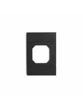 Load image into Gallery viewer, Acconet IoT 4x2  Smart Wall Switch Adapter Plate, Black, 100mm x 50mm, Compatible with AQ-CTRL-SW2-Wall-NEU, AQ-CTRL-SW2-Wall-Non, AJAX-SB-1-Gang-B