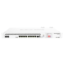 Load image into Gallery viewer, MikroTik CCR1036-8G-2S+EM Cloud Router Switch, 8x GbE, 2xSFP+, LCD, 36 cores CPU, 8GB RAM, 28Gbit/s throughput, RouterOS L6, Dual PSU