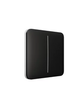 Load image into Gallery viewer, AJAX Security - Black SoloButton 2-GANG Smart light switch, sensitive to touch and hand approaching (at a distance of 15 mm) | AJAX-SB-2-GANG-B