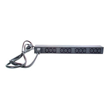 Load image into Gallery viewer, APC rack PDU basic 1U 16A 208 230V Frees up Uspace, installs easily with 12 IEC C13 outlets for IT gear, Protects against overloads AP9565