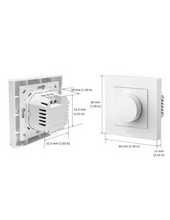 Load image into Gallery viewer, Aqara Dimmer Switch H2 EU 2in1 Neutral & No Neutral, Requires hub-e1, hub-m1s-g2, hub-m2, hub-m3, hub-cam-g2h-pro, hub-cam-g3 | AQ-CTRL-DIM-SW-WALL-W
