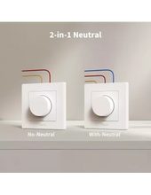 Load image into Gallery viewer, Aqara Dimmer Switch H2 EU 2in1 Neutral & No Neutral, Requires hub-e1, hub-m1s-g2, hub-m2, hub-m3, hub-cam-g2h-pro, hub-cam-g3 | AQ-CTRL-DIM-SW-WALL-W