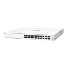 Load image into Gallery viewer, HPE Networking Instant On 1930 4SFP+ 24 Port 195W Switch, Smart Managed layer 2+, 24xPoE GbE ports, 4xSFP/SFP+ ports | ARU-IO-SW193024G-195W