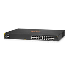 Load image into Gallery viewer, HPE Aruba Networking CX 6100 24G Class4 PoE 4SFP+ 370W Switch, built-in 1/10GbE uplinks and up to 370W of Class 4 PoE support of IoT devices JL677A