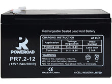 Load image into Gallery viewer, NOVA Sealed Lead Acid Battery 12V7Ah, Backup Power in case of loss of Power, with 7Ah Amperage per Hour, 12 Volts, Tab Connector, 153 x 66 x 94mm, 2kg