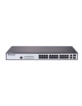 Load image into Gallery viewer, Bdcom 26-Port 10/100 PoE switch (24 PoE ports, 2 x 1000Mbps Combo ports), Managed - 400W PoE, Cooling Fan, AC220V power supply Included, 1U, Layer 2