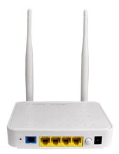 Load image into Gallery viewer, Bdcom Subscriber (ONU), WiFi, 1x GB, 3x 100Mbps, 802.11n, 1 EPON port (SC/UPC), WiFi, AC220V external adaptor Included, Max wireless users - 4