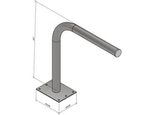 Load image into Gallery viewer, L-Bracket 500 x 500 x 50mm Mount Bracket, 2.75kg, Heavy Duty Steel, hot dipped galvanized, outdoor use, for Mounting Shelves, Cabinets, Easy Install - Let's Fibre Technologies