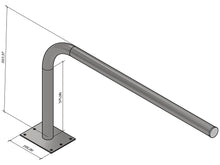 Load image into Gallery viewer, L-Bracket 500 x 1000 x 50mm Mounting Bracket, Durable and Sturdy, hot dipped galvanized, outdoor industrial/Commercial use, 3.60kg, Extra Large - Let's Fibre Technologies