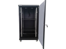 Load image into Gallery viewer, Linkbasic 22U 600mm Deep Server Cabinet, 2x Fans & 2x Shelves (included), Cold Rolled Steel & Powder Coated, Free Standing, 1166 x 600 x 600mm (H×W×D)