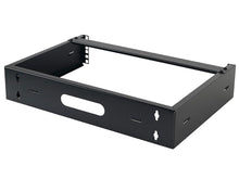 Load image into Gallery viewer, Linkbasic 2U Wall Mount Open Rack, Supplied Assembled, Cold Rolled Steel; Powder Coated, Compatibility: CAB-T300, Dimensions: 94 x 498 x 350mm (HxWxD)