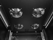 Load image into Gallery viewer, Linkbasic 42U 1000mm Deep Cabinet 4 Fans & 3 Shelves(included), Cold Rolled Steel & Powder Coated, 2000×600×1000mm(H×W×D), Free Standing(Castors/Feet)