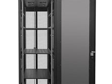 Load image into Gallery viewer, Linkbasic 42U 1M Deep Cabinet, 4 Fans 3 Shelves & Perforated Steel Doors, Cold Rolled Steel and Powder Coated, Free Standing, 2000×600×1000mm (H×W×D) - Let's Fibre Technologies