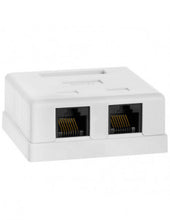 Load image into Gallery viewer, CAT5 Wall Box Dual RJ45, Wallbox termination point for CAT5 cable installations with 2 x LAN ports, Cabling & Racks, LAN Cable & Connectors, Utilities