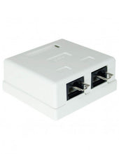 Load image into Gallery viewer, Acconet CAT6 Wall Box with Dual RJ45 Ports, Cabling & Cabinets, LAN Cable & Connectors Utilities - High-Speed Ethernet Connectivity, Easy Installation