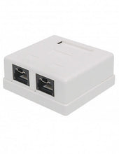 Load image into Gallery viewer, Acconet CAT6 Wall Box with Dual RJ45 Ports, Cabling & Cabinets, LAN Cable & Connectors Utilities - High-Speed Ethernet Connectivity, Easy Installation