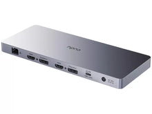 Load image into Gallery viewer, Cudy Dual 4K 10Gbps USB-A & USB-C Gigabit Ethernet Docking Station, 2×HDMI & 2×Display ports, 2×10Gbps USB-C 14W ports, 4×10Gbps USB-A 5W port | CS700