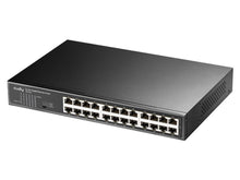 Load image into Gallery viewer, Cudy 24 Port Gigabit Rack-Mount Switch, features a toggle switch with VLAN, Extender, Default modes, 24x 10/100/1000 PoE ports, 1 x IEC Power | GS1024