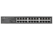 Load image into Gallery viewer, Cudy 24 Port Gigabit Rack-Mount Switch, features a toggle switch with VLAN, Extender, Default modes, 24x 10/100/1000 PoE ports, 1 x IEC Power | GS1024