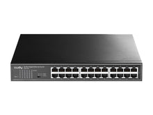 Load image into Gallery viewer, Cudy 24 Port Gigabit Rack-Mount Switch, features a toggle switch with VLAN, Extender, Default modes, 24x 10/100/1000 PoE ports, 1 x IEC Power | GS1024