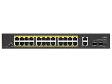 Load image into Gallery viewer, Cudy 24 Port Gigabit PoE 280W 2 Gigabit 2SFP Switch with 24x 802.3af/at PoE ports, 2x Gigabit and 2x SFP Uplink ports 1x IEC Power Cord | GS1026PS2