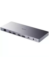 Load image into Gallery viewer, Cudy 13-in-1 10Gbps USB-C Dual 4K Docking Station 150W PSU, One 5K(5120x2880p60) or Two 4K(4096x2160p60) Video output, 2x Display 1.2a Port | CS700