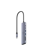 Load image into Gallery viewer, Cudy 4-Port USB-A 3.0 Hub USB-A to 4-Port USB-A 3.0 Hub, Plastic housing, 1 USB-A 3.0 5Gbps male connecter 20cm cable, 4 USB-A 3.0 5Gbps Ports | UH40A