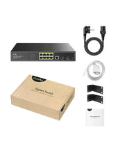 Load image into Gallery viewer, Cudy 8 Port Gigabit PoE 130W 2SFP Switch, 8× Gigabit PoE Ports with 802.3at/af Mode A PoE, 2× SFP, 130W Power Supply, L2 Managing Features | GS2008PS2