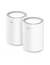 Load image into Gallery viewer, Cudy Dual Band 3000Mbps WiFi 6 Multi-Gigabit Mesh 2-Pack, Dual-Band Wi-Fi 6, 2402 Mbps + 574 Mbps Wi-Fi, 200 Connected Devices | M3000 (2-Pack)