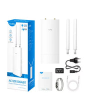 Load image into Gallery viewer, Cudy Dual Band WiFi 5 1200Mbps Outdoor Access Ethernet Point, Dual-Band Wi-Fi 5, 1× Shielded Gigabit (PoE In), 100 Connected Devices | AP1300 Outdoor