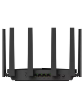 Load image into Gallery viewer, Cudy Tri-Band WiFi 7 Gigabit Router, 5764Mbps at 6GHz + 4320Mbps at 5GHz + 688Mbps at 2.4GHz, 4x 2.5Gbps RJ45 Ports, 6x 5dBi fixed antennas | WR11000