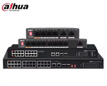 Load image into Gallery viewer, Dahua POE Switch 4/8/16/24 Ports 1/2 Uplink RJ45 Ethernet 100/1000Mbps Switch For IP Camera DH-S3000C-4GT2GT-DPWR