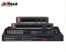 Load image into Gallery viewer, Dahua POE Switch 4/8/16/24 Ports 1/2 Uplink RJ45 Ethernet 100/1000Mbps Switch For IP Camera DH-S3000C-4GT2GT-DPWR