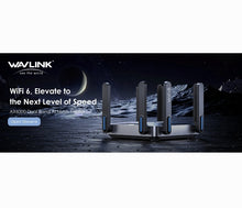 Load image into Gallery viewer, WAVLINK WiFi 6 Gigabit Router AX6000 Dual-Band 5GHz 2.4GHz Wireless Mesh Router 2500Mbps WAN/LAN 8x5dBi High Gain Antennas