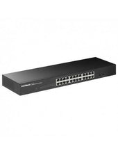Load image into Gallery viewer, Edimax 24 Port Unmanaged Gigabit Switch with 2 SFP Ports, 24x 10/100/100Mbps Ports + 2x SFP slots, Rack Mount Gigabit Ethernet Switch, ED-GS-1026-V3