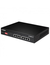 Load image into Gallery viewer, Edimax 8 Port Unmanaged Long Range Gigabit PoE+ Switch, with DIP Switch, PoE Power budget 70W, port-based VLAN and QoS, ED-GS-1008PL-V2