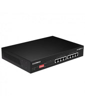 Load image into Gallery viewer, Edimax 8 Port Unmanaged Long Range Gigabit PoE+ Switch, with DIP Switch, PoE Power budget 70W, port-based VLAN and QoS, ED-GS-1008PL-V2