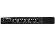 Load image into Gallery viewer, Ubiquiti UISP EdgeRouter 6P Router, 5x 10/100/1000 Ethernet Ports, 1x 1.25Gbps SFP Port, 24V 2.5A Power Supply (Included), 1x RJ45 Serial Port | ER-6P