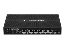Load image into Gallery viewer, Ubiquiti UISP EdgeRouter 6P Router, 5x 10/100/1000 Ethernet Ports, 1x 1.25Gbps SFP Port, 24V 2.5A Power Supply (Included), 1x RJ45 Serial Port | ER-6P