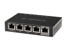 Load image into Gallery viewer, Ubiquiti UISP EdgeRouterX 5 Port Gigabit Router, 5x 10/100/1000 Ethernet Ports, 12V 0.5A Power Supply (Included), Dual-Core 880MHz; MIPS1004Kc | ER-X - Let's Fibre Technologies