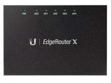 Load image into Gallery viewer, Ubiquiti UISP EdgeRouterX 5 Port Gigabit Router, 5x 10/100/1000 Ethernet Ports, 12V 0.5A Power Supply (Included), Dual-Core 880MHz; MIPS1004Kc | ER-X - Let's Fibre Technologies