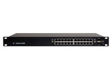 Load image into Gallery viewer, Ubiquiti UISP EdgeSwitch 24x 10/100/1000 Ethernet Ports, 250W, 2x 1.25Gbps SFP Ports, 1x RJ45 Ethernet In/Out Band, 1x IEC Power Cord | ES-24-250W