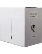 Load image into Gallery viewer, Essential CAT6 Indoor Ethernet Cable 100m Grey Solid Copper UTP Pull Box, 23 AWG, Indoor Use, Solid Core LAN Cable up to 1 Gbps | CAT6-100-SC-GEN