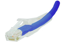 Load image into Gallery viewer, Linkbasic FLY-6-2B 2 Meter UTP Cat6 Flylead Blue, moulded with boots, rated for 10/100/1000/10 000Mbps data transmission speeds with stranded copper