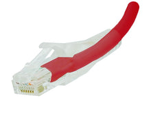 Load image into Gallery viewer, Linkbasic FLY-6-2R 2 Meter UTP Cat6 Flylead Red, moulded with boots, rated for 10/100/1000/10 000Mbps data transmission speeds with stranded copper