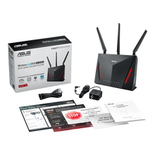 Load image into Gallery viewer, Asus RT-AC86U AC2900 Top 10 AiMesh WiFi 5 Router 802.11AC MU-MIMO Dual-band 2.4 GHz/5 GHz 1600Mbps 4port Gigabit - Let's Fibre Technologies