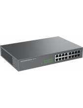 Load image into Gallery viewer, Grandstream Enterprise 16 port Unmanaged GbE PoE Switch - 138W, 16x GbE RJ45, 8x PoE 802.3 af/at, up to 30W per port, 138W power budget, GS-GWN7702P